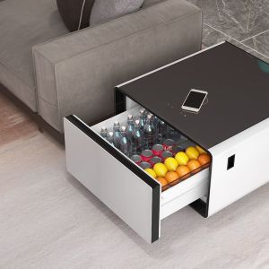 Stainless Steel Smart Mini Bar Side Table Fridge Intelligent Vending Machine