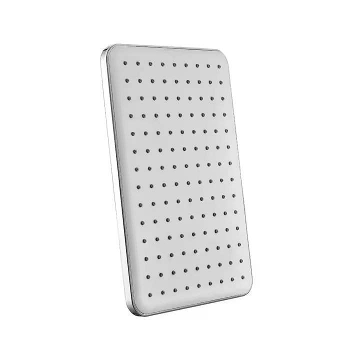 Large Rectangular Shower ABS Plastic Electroplating Shower With Polished Finish
