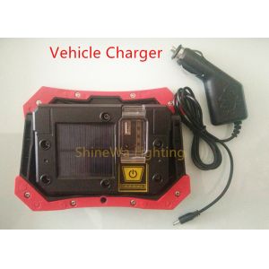 600 Lumen Solar Led Work Light , Rechargeable 5W Rectangle COB Led With USB