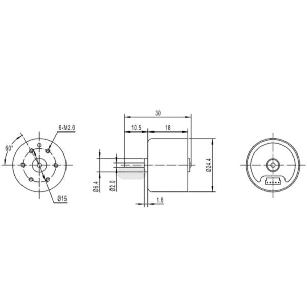 12V 24V Vibration Brushless Dc Motor 130mA Massager Bldc Motor For Tattoo Machine