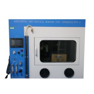 PLC Control Flammability Testing Equipment , Horizontal And Vertical Burning