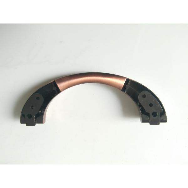 Ref No H005S Dimension 19×7cm Zamak Metal Coffin Handles Color Red Bronze Moon Shape