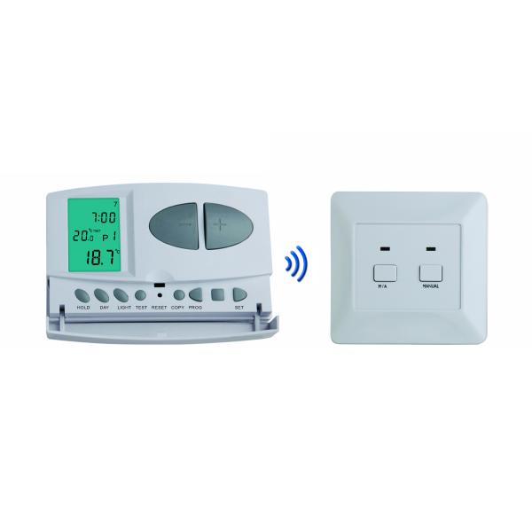 Wireless Air Conditioner Thermostat , Room Thermostat With Timer