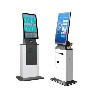 Quality Customizable Self Service Check In Kiosk With Turnable Card Dispenser for sale