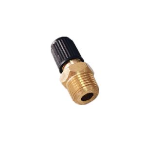 1/4" NPT MPT Brass Air Compressor Tank Fill Valve For Car Wheel Tires