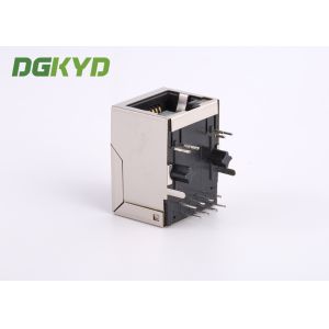 1x1 Tab Down 10 / 100 BASE Cat5e RJ45 Jack With Internal Transformer