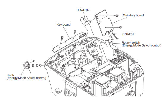 PN UR-0249 Defibrillator Main Keypress Board Cardiolife TEC-7721C TEC-7621C 6190-022638C-S