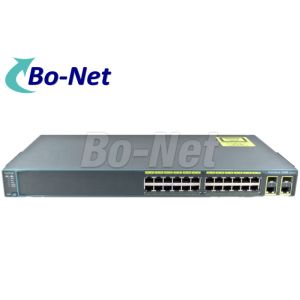 Managed Network 24port Cisco POE Switch With Rack Mountable 1U Enclosure WS