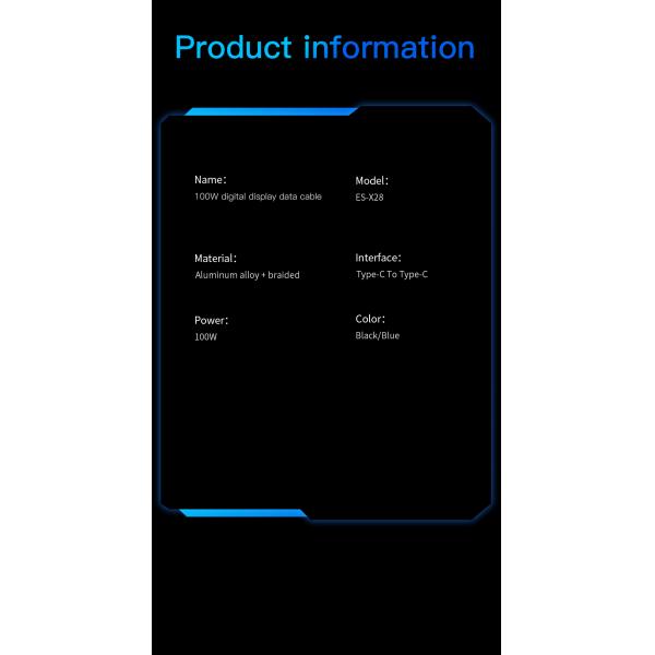 Essager LED Digital Display Customised 1M 2M Cable OEM/ODM 27W 100W Fast Charging USB Cable For Mobile Phone