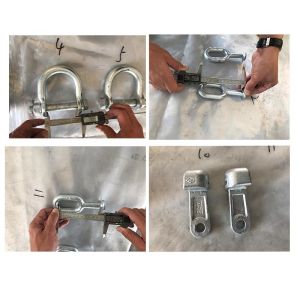 Power Line Fittings U Shackle Overhead Line Fittings