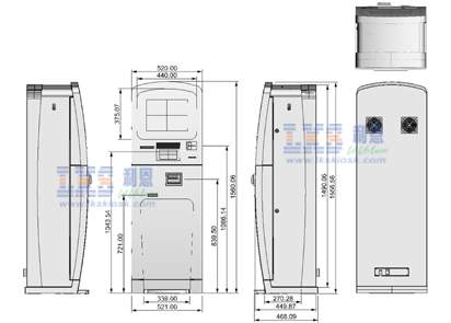 Gambling House Token / Card Dispenser Kiosk Bill And Banking Card Payment