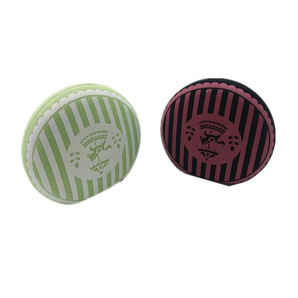 Logo Printing Canvas Contact Lens Holder Case Round Shape With Tweezer