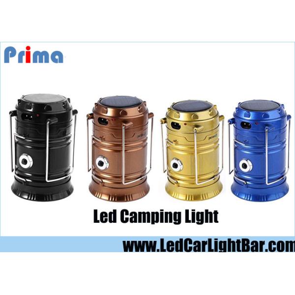 Buy 4W 350LM LED Camping Lights 6 X 3528 SMD Rechargeable Solar Collapsible at wholesale prices