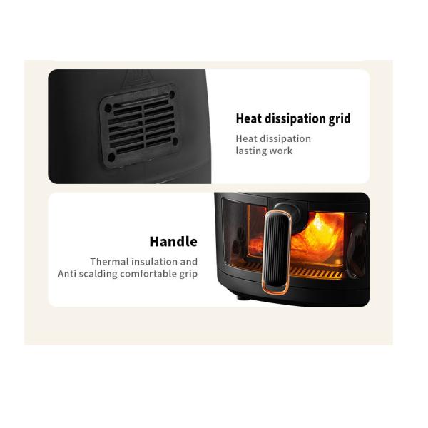 Stainless Steel Electric Heating Air Fryer with High Firepower and Touch Screen