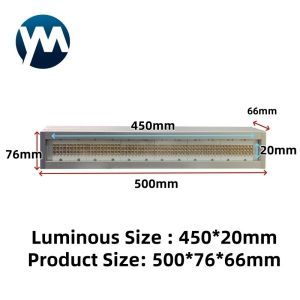 custom led sign 1800W uv curing lamp for printing machine
