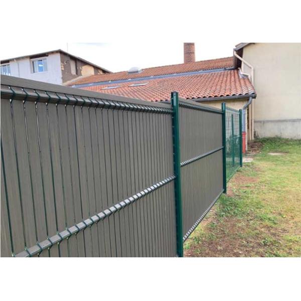Buy 50x200mm H2.43m Privacy Steel Fence Galvanized PVC Coated at wholesale prices