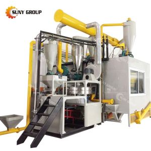 Separate PE PVC Aluminum Plastic Capsule Board Scrap Recycling Machine with PLC