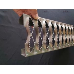 300mm Aluminum Serrated Metal Grating Grip Strut Walkway non rusting