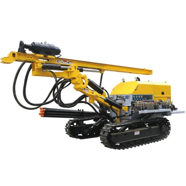 Buy Hydraulic Crawler Engineering Anchor Drilling Rig 60m Depth 76HP Diesel Engine at wholesale prices
