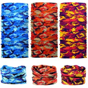 Ear Loops Cotton Camo Lightweight Face Mask Tube Bandana