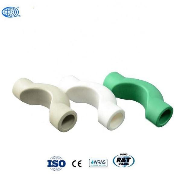 Buy White PN25 PPR Pipes Fittings Bridge Bypass Bend Anti Abrasive at wholesale prices