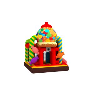 Manufacturer Inflatable Bouncy House With Slide New Design Candy Inflatable