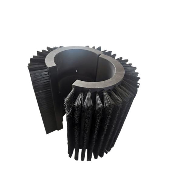 Buy Long Bristle Cylindrical Wheel  Brush Roller at wholesale prices