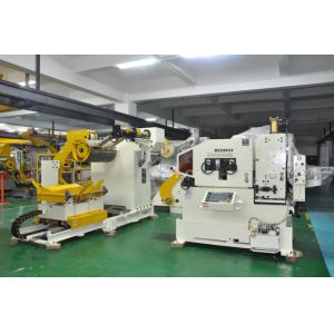 PLC Control Sheet Metal Decoiler Coil Straightener 3 In 1 For Press Machine