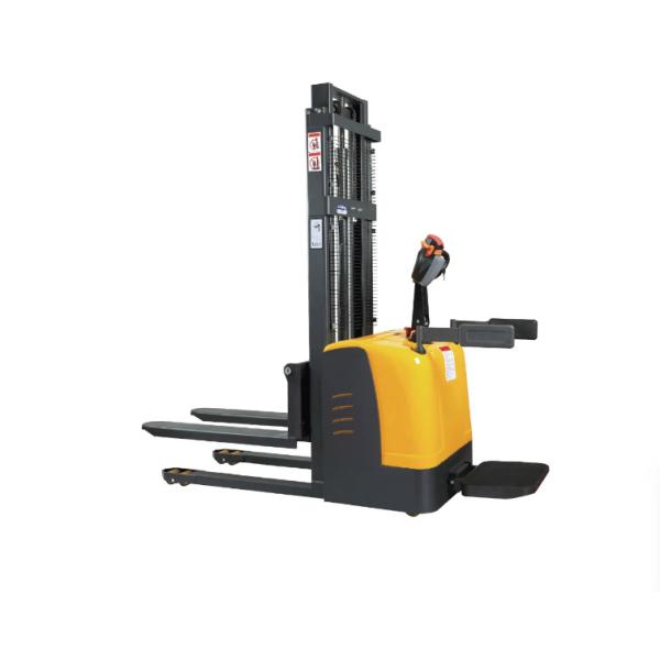 China Warehouse Logistics Machines Full Electric Pallet Stacker OEM With Adjustable Fork on sale China Warehouse Logistics Machines Full Electric Pallet Stacker OEM With Adjustable Fork on sale