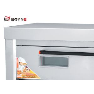 Commercial Bakery Kitchen Equipment Double Deck Four Tray Oven 220v