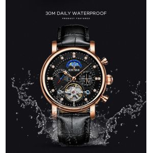 Durable Tourbillon Mechanical Watch Pin Buckle Stable Performance