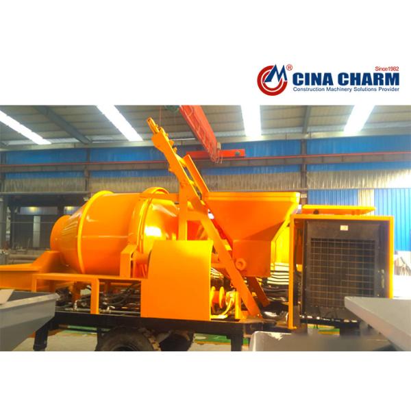 40m3 Per Hour Concrete Mixer With Pump Machine , Electric Concrete Mixer And Pump
