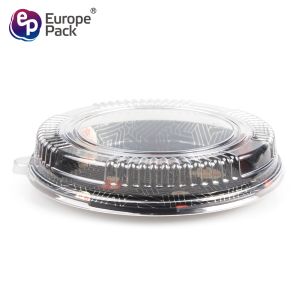 Disposable high quality takeaway plastic sushi food container with lid