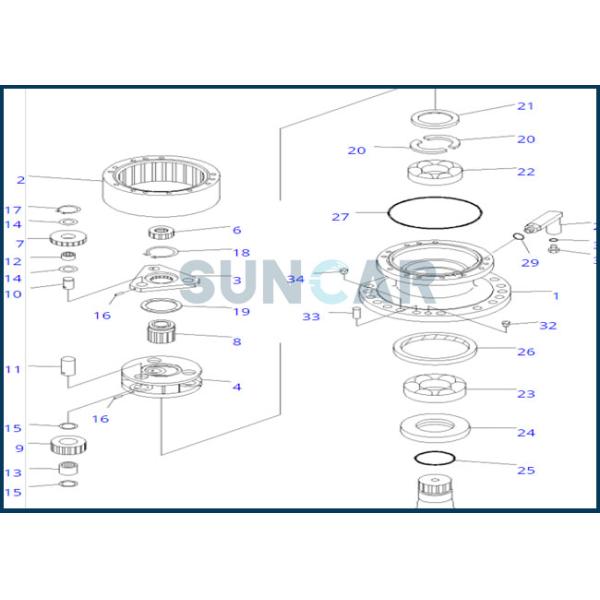 07012-00145 0701200145 Oil Seal For Swing Machinery PC130-8 KOMATSU