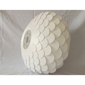 Polypropylene Fish Scale Lamp Shade 400*220mm Round Pendant Shade