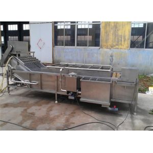 Quality Professional Industrial Fruit Washing Machine High Performance With Bubble for sale