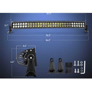 Bright Curved LED Work Light Bar For 4x4 Jeep Off Road Black Panel Color