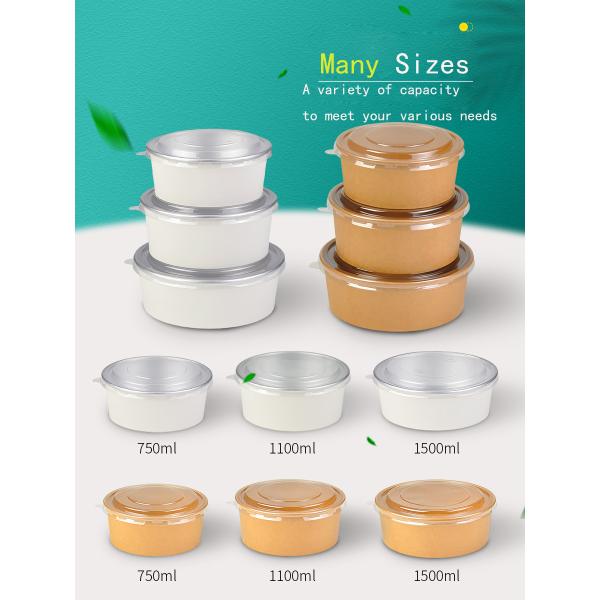 Buy Kraft Eco Friendly Paper Bowl Stocked Biodegradable Salad Bowl at wholesale prices