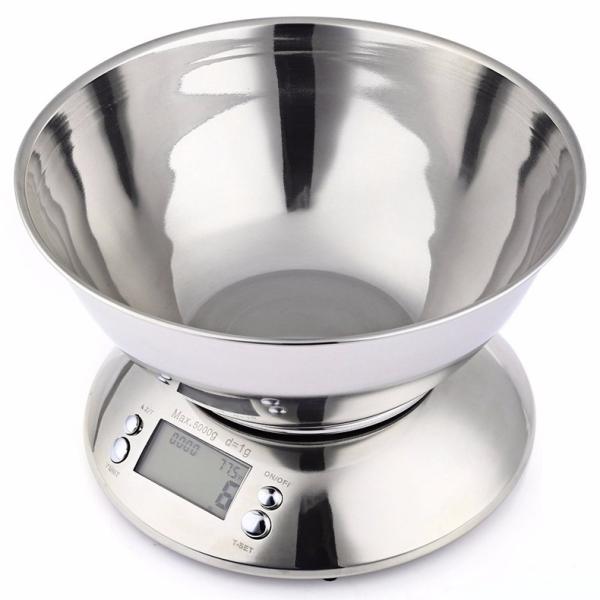 High Precision 1g Graduation 5kg Capacity Digital Kitchen Diet Weighing Scale with Custom Logo Design and LCD Display