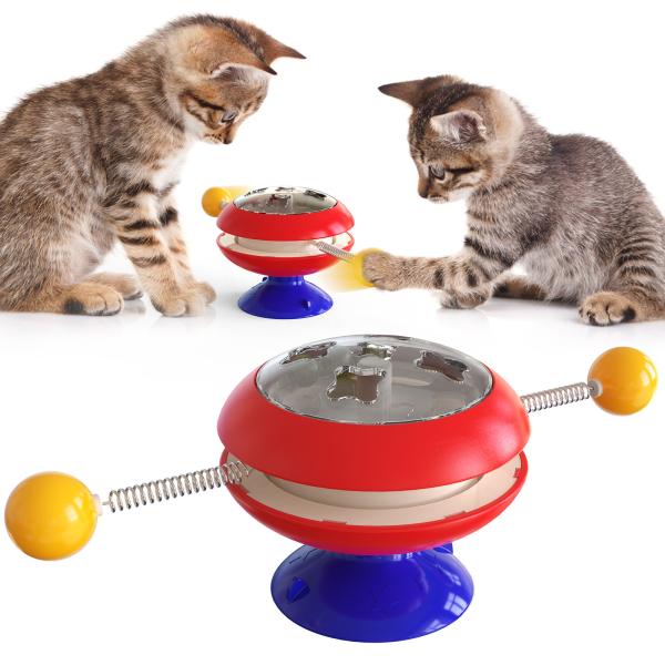 Buy Cat Interactive Pet Toys Gyro Turntable Catnip Ball ABS OEM at wholesale prices
