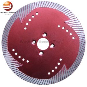 Sintered Turbo Concrete Cutting Saw Blade With Triangle Protective Teeth