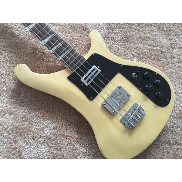 RIC BASS GUITAR 4003 Natural color set in neck Rosewood fingerboard shark inlay with custom bridges