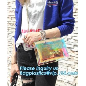 Fashion PVC Tote Bag Shoulder Handbag Transparent PVC Beach Bag, Fashion