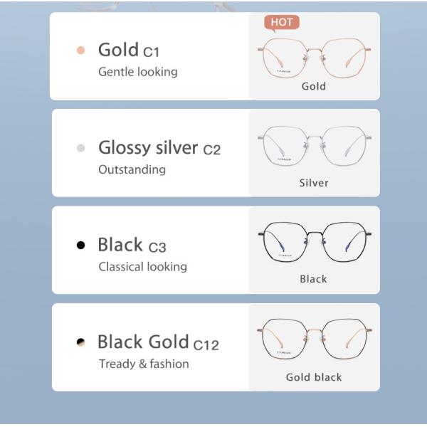 Geometric Round Full Rim Titanium Eyeglasses Prescription Trend