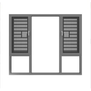 Customizable Hanging Aluminium Casement Windows with Level 9 Wind Pressure