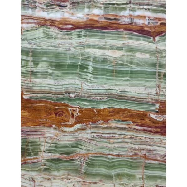 Polished Surface Finishing Pakistan Bamboo Onyx Marble Slabs for Table Modern Design Style