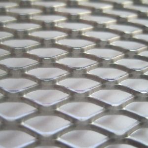 Steel Expanded Metal Grating Industrial Flattened Roller Leveling Or Wave Types