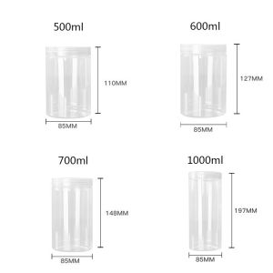 Customized Elegant Smooth Plastic Beauty Jar with Pressure Sensitive Gasket