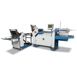 Paper Leaflets Folding Machine With Cross Paper Fold For Small Pharma Leaflets