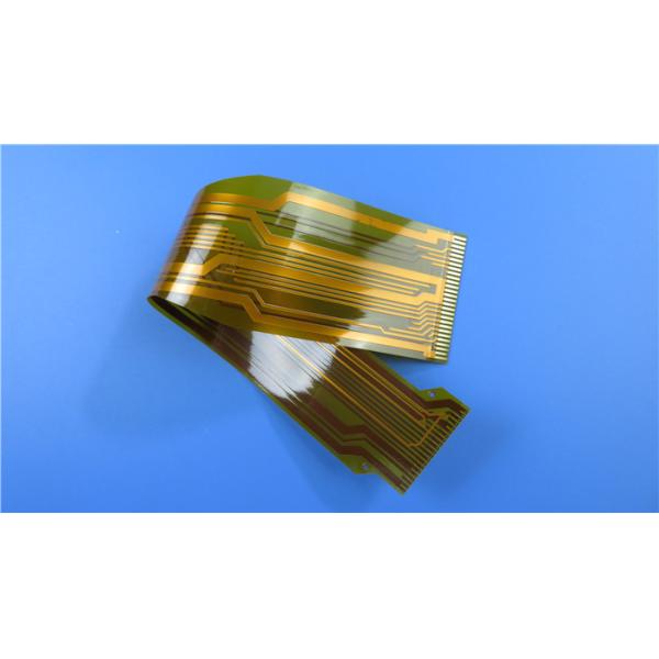 Adhesiveless Flexible Printed Circuit FPC Built on Transparent Thin Glueless Polyimide With Gold Plated for Tracking